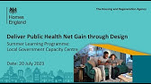 Deliver Public Health Net Gain Through Design - Summer Learning Programme 2023