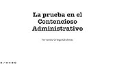 La prueba en el Contencioso Administrativo