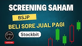 Cara Screening Saham BSJP Menggunakan Stockbit