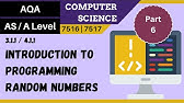 6. AQA A Level (7516-7517) SLR1 - 4.1.1 Intro to prog - Part 6, random numbers