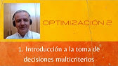 1. Introducción a la toma de decisiones multicriterios