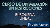 Optimización sin Restricciones: búsqueda lineal