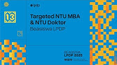 8. Webinar Beasiswa LPDP 2025 | Beasiswa Targeted NTU MBA & NTU Doktor