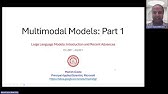 #222 Multimodal Models Part1 (as part of IIT Delhi course on Large Language Models (LLMs))