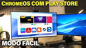 MUITO FÁCIL! Novo Chrome OS com Play Store Integrada - Chrome OS 128 Portátil