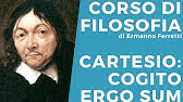 Cartesio: cogito ergo sum