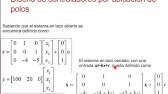 Control por ubicación de polos: Ejemplo 1 (pole placement control: Example 1)