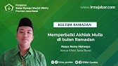 Memperbaiki Akhlak Mulia di bulan Ramadan