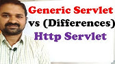 Generic Servlet Class versus Http Servlet  Class || Differences between Generic Servlet and Http Ser