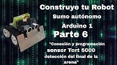 Como crear un Robot sumo autónomo Arduino UNO paso a paso "Sensor TCRT 5000"