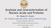 Molecular diagnosis course: Chapter 2 Analysis and Characterization of Nucleic Acids (part I)