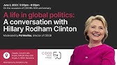 «A life in global politics», a conversation with Hillary Rodham Clinton