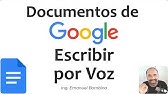 Escribe sin teclear: Activa la escritura por voz en Google Docs (Documentos de Google)