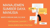 MANAJEMEN SUMBER DAYA MANUSIA : MANAJEMEN SDM STRATEGIK