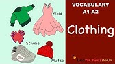 Learn German | German Vocabulary | die Kleidung | Clothes | A1