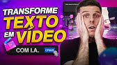 Digite o Texto e o Vídeo está PRONTO! Crie Vídeos com INTELIGÊNCIA ARTIFICIAL GRÁTIS!
