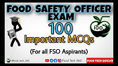 Food Safety Officer Exam important MCQs | FSO Exam most expected 100 questions (MCQs)| Food Tech 360