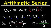 Arithmetic Sequences and Arithmetic Series - Basic Introduction