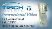 Calibration of PM10 VFC High Volume Air Sampler