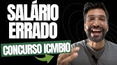 CONCURSO ICMBIO: SALÁRIO divulgado no EDITAL está ERRADO!