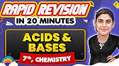 Acids & Bases - Rapid Revision in 20 Minutes🔥|| Chemistry, Class 7th 📚