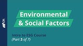 Environmental & Social Factors | Intro to ESG Course (Part 3)