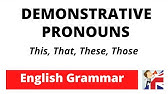 Demonstrative Pronouns – This | That | These | Those - English Grammar