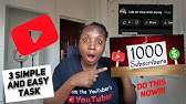 Get 1000 Subscribers in Less than 24hrs| Do This 3 Things Fast