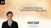 Checklist for effectively implementing the AML Program | AML UAE