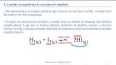 Aula 1 sobre EQUILÍBRIO QUÍMICO, Química Geral II - UERJ. POSTADA DIA 13/05/2025.