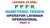 LATIHAN SOAL PPPK OPERATOR LAYANAN OPERASIONAL PART 9