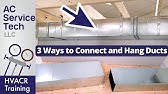 HVAC Sheet Metal Basics! 3 Methods For Hanging Duct!