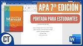 Portada Según Normas APA 7ma Edición (Para Estudiantes)