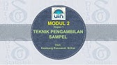 Modul 2 (Bagian 1) - Konsep Dasar Teknik Pengambilan Sampel (Sampling)