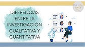 ¿Cuáles son las diferencias entre la investigación cuantitativa y cualitativa?