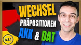 Wechselpräpositionen Dativ und Akkusativ | German Two-Way Prepositions