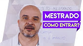 Pré-projeto para o Mestrado – COMO ENTRAR NO MESTRADO