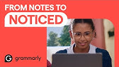 From Notes to Noticed | Write it With Grammarly