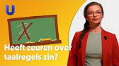 Heeft zeuren over taal zin?