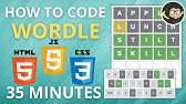 Build a Wordle Clone in JavaScript HTML CSS
