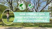 3 steps to collect the spectral data using Spectroradiometer (ASD HandHeld 2)