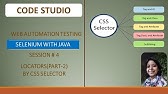 Selenium Webdriver with Java session #4 - CSS Locator in Hindi