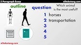 ESL: How to Write a 5 Paragraph Essay