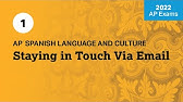 2022 Live Review 1 | AP Spanish Language | Staying in Touch Via Email
