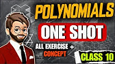 Polynomials Class 10 One Shot | Maths Class 10 Chapter 2 | All Ex 2.1 to 2.2 & Concepts |Polynomials