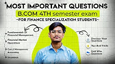 B.Com 4th Sem FINANCE MAJOR🔥(All Subjects)  | Most Important Questions+Pyqs | Gauhati University |