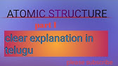 ATOMIC STRUCTURE:Part 1 Introduction ⚡explained in telugu🔥