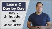 Your Second Day in C (Understand .h header and .c source files) - Crash Course in C Programming