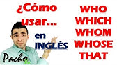 Relative Clauses - Cláusulas Relativas - Uso de Who, Which, Whom, Whose, That. | Clases inglés