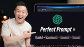 Master the Perfect ChatGPT Prompt Formula (in just 8 minutes)!